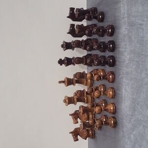 Vtg French Lardy Chessmen w Box